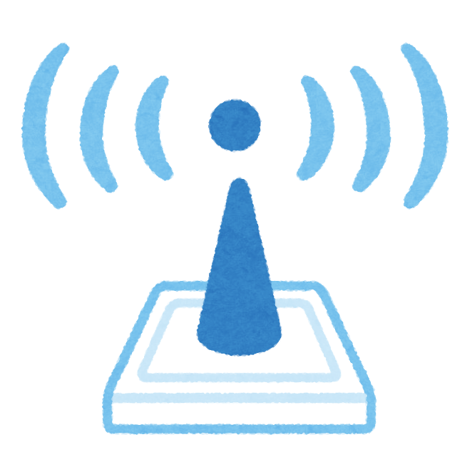 電波発信機のイラスト